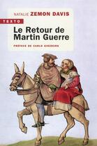 Couverture du livre « Le retour de Martin Guerre » de Natalie Zemon Davis aux éditions Tallandier