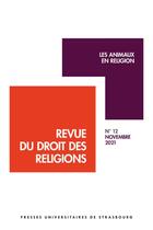 Couverture du livre « Revue du droit des religions t.12 ; les animaux en religion » de  aux éditions Pu De Strasbourg