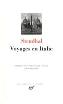 Couverture du livre « Voyages en Italie » de Stendhal aux éditions Gallimard