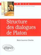 Couverture du livre « Structure des dialogues de platon » de Desclos M-L. aux éditions Ellipses