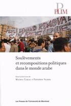 Couverture du livre « Soulevements et recompositions politiques dans le monde arabe » de Collectif/Camau aux éditions Pu De Montreal