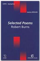 Couverture du livre « Selected poems - robert burns » de Joanny Moulin aux éditions Armand Colin