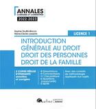 Couverture du livre « Introduction générale au droit et droit des personnes et de la famille - L1 (6e édition) » de Sophie Druffin-Bricca et Marie-Cecile Lasserre aux éditions Gualino