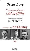 Couverture du livre « L'excommunication d'Adolf Hitler » de Pierre-Oscar Levy aux éditions Favre