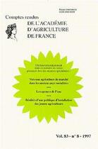 Couverture du livre « Vers une agriculture de marche dans les anc » de Agriculture aux éditions Tec Et Doc