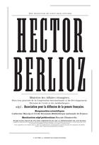 Couverture du livre « Hector berlioz ; exposition » de Catherine Massip aux éditions Documentation Francaise
