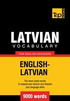 Couverture du livre « Latvian vocabulary for English speakers - 9000 words » de Andrey Taranov aux éditions T&p Books