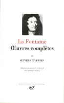 Couverture du livre « Oeuvres complètes Tome 2 » de Jean De La Fontaine aux éditions Gallimard