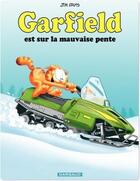 Couverture du livre « Garfield Tome 25 : Garfield est sur la mauvaise pente » de Jim Davis aux éditions Dargaud