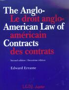 Couverture du livre « Droit anglo americain des contrats » de Errante/Devreux aux éditions Lgdj