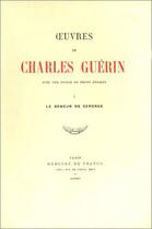 Couverture du livre « Oeuvres » de Charles Guerin aux éditions Mercure De France