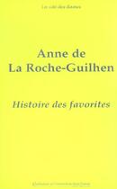 Couverture du livre « Histoire des favorites » de Els Hohne aux éditions Pu De Saint Etienne