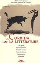 Couverture du livre « La corrida dans la littérature » de  aux éditions Pimientos