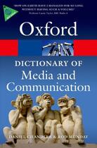 Couverture du livre « A Dictionary of Media and Communication » de Munday Rod aux éditions Oup Oxford