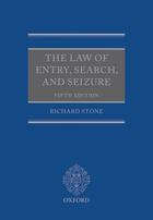 Couverture du livre « The Law of Entry, Search, and Seizure » de Stone Richard aux éditions Oup Oxford