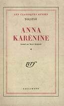 Couverture du livre « Anna karenine » de Leon Tolstoi aux éditions Gallimard