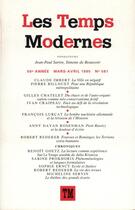 Couverture du livre « Les temps modernes 581 (mars/avril 1995) » de Collectif Gallimard aux éditions Gallimard