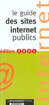 Couverture du livre « Guide internet des services publics ; edition 2001 » de  aux éditions Documentation Francaise