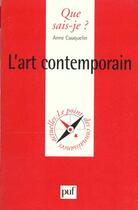 Couverture du livre « Art contemporain (l') » de Anne Cauquelin aux éditions Que Sais-je ?