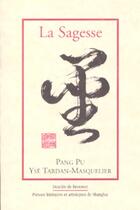 Couverture du livre « La sagesse » de Pang aux éditions Desclee De Brouwer