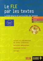 Couverture du livre « Textes littéraires choisis ; 80 textes, 200 activités » de Bouchery/Boursin aux éditions Belin