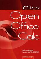 Couverture du livre « Open Office Calc ; manuel de l'élève » de Martine Podvin aux éditions Bertrand Lacoste