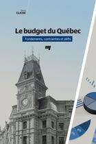 Couverture du livre « Le budget du Québec » de Pierre Cliche aux éditions Pu De Quebec