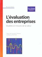 Couverture du livre « Evaluation des entreprises (l') » de  aux éditions Pearson