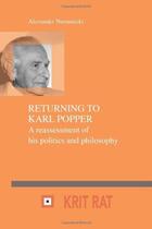 Couverture du livre « Returning to karl popper » de Naraniecki Alexander aux éditions Rodopi