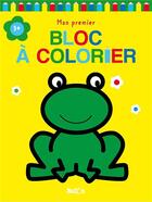 Couverture du livre « Mon premier bloc a colorier 3+ (grenouille) » de  aux éditions Le Ballon