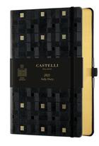 Couverture du livre « Agenda journalier grand format c&g trame dore » de Castelli aux éditions Castelli Milano