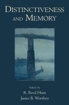 Couverture du livre « Distinctiveness and Memory » de R Reed Hunt aux éditions Oxford University Press Usa