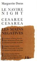 Couverture du livre « Le navire night » de Marguerite Duras aux éditions Folio