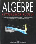 Couverture du livre « Algebre » de Swokowski aux éditions De Boeck