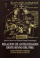 Couverture du livre « Relación de antiguedades deste reyno del Piru » de Joan De Santa Cruz Pachacuti Yamqui Salcamaygua aux éditions Epagine