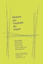 Couverture du livre « Manifeste pour l'hospitalite des langues » de Boualem Sansal aux éditions La Passe Du Vent