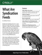 Couverture du livre « What Are Syndication Feeds » de Shelley Powers aux éditions O'reilly Media