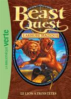 Couverture du livre « Beast Quest Tome 14 : le lion à trois têtes » de Adam Blade aux éditions Hachette Jeunesse