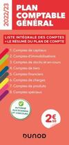 Couverture du livre « Plan comptable général : liste intégrale des comptes + le résumé du plan de compte (édition 2022/2023) » de Charlotte Disle aux éditions Dunod