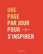 Couverture du livre « Une page par jour pour s'inspirer » de  aux éditions Marabout