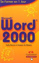 Couverture du livre « Word 2000 » de Jacques De Schryver et Linda Stevens aux éditions Campuspress