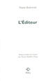 Couverture du livre « L'éditeur » de Nanni Balestrini aux éditions P.o.l