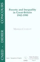 Couverture du livre « Poverty and inequality in great-britain, 1942-1990 » de Monica Charlot aux éditions Klincksieck