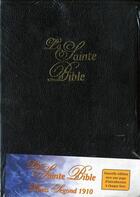 Couverture du livre « La Sainte Bible (tranches or, couverture cuir brun) » de  aux éditions Bibli'o