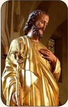 Couverture du livre « Paquet de 50 cartes - priere - cb625 - saint joseph statue - priere a saint joseph » de  aux éditions Traditions Monastiques