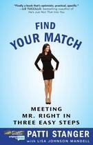 Couverture du livre « Find Your Match » de Stanger Patti aux éditions Atria Books