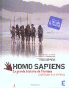 Couverture du livre « Homo sapiens - la grande histoire de l'homme expliquee aux enfants » de Yves Coppens aux éditions Pere Castor