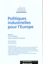 Couverture du livre « Politiques Industrielles En Europe Cae N.26 » de Conseil D'Analyse Economique aux éditions Conseil D'analyse Economique