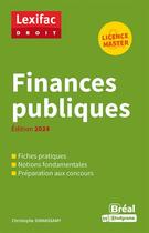 Couverture du livre « Finances publiques (édition 2024) » de Christophe Sinnassamy aux éditions Breal