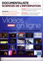 Couverture du livre « Documentaliste sciences de l'information vol. 47 n. 4 decembre 2010. dossier : videos en ligne : usa » de  aux éditions Adbs